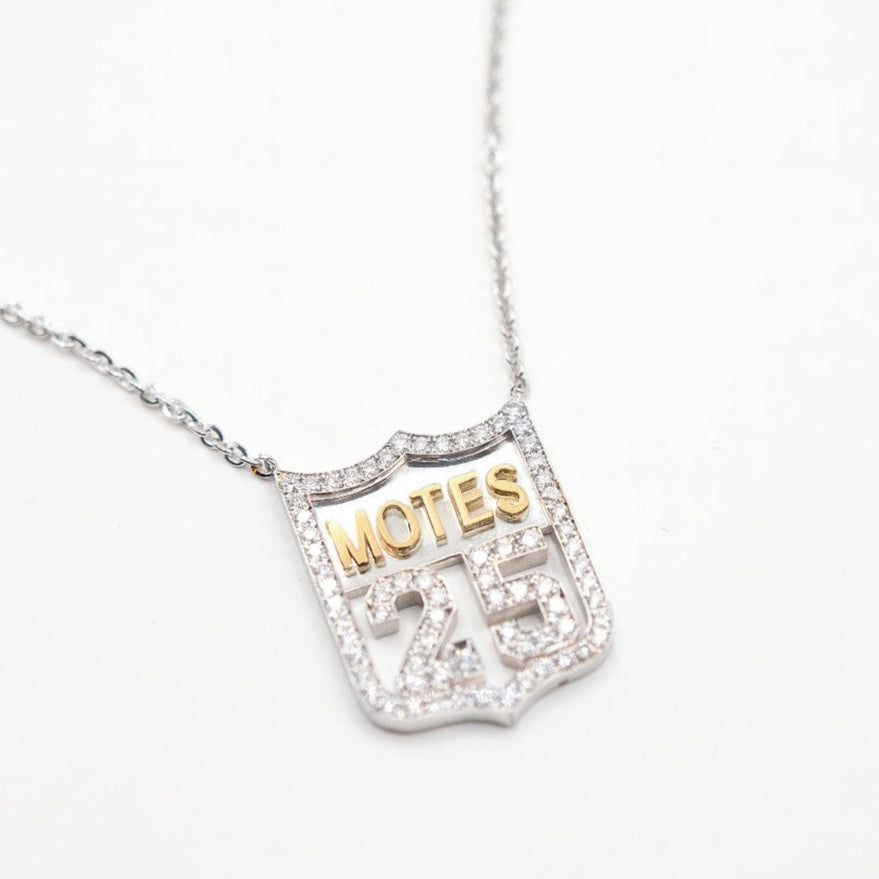 Customizable Back Number Necklace – Seven X Custom Jewelry
