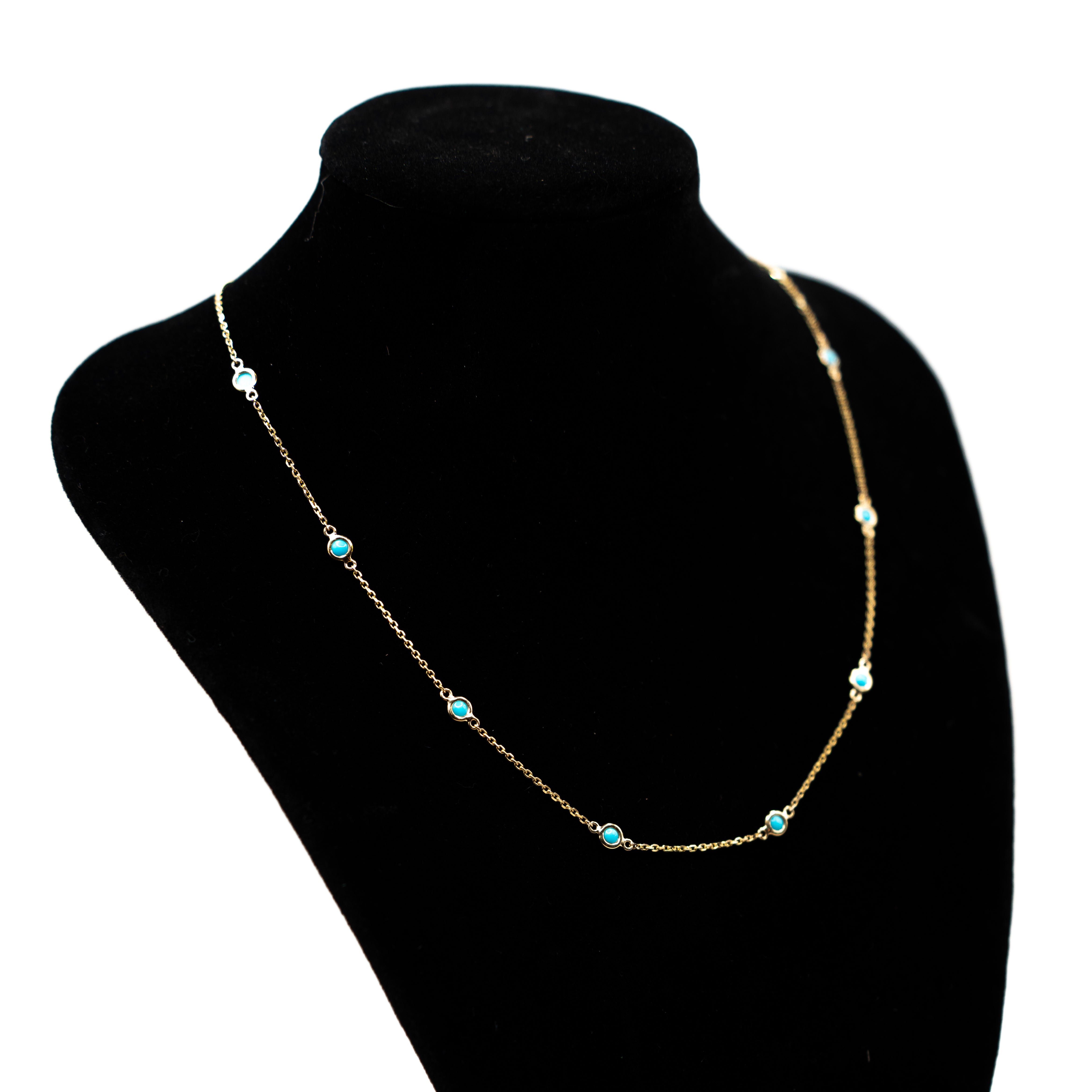 Turquoise By The Yard Necklace