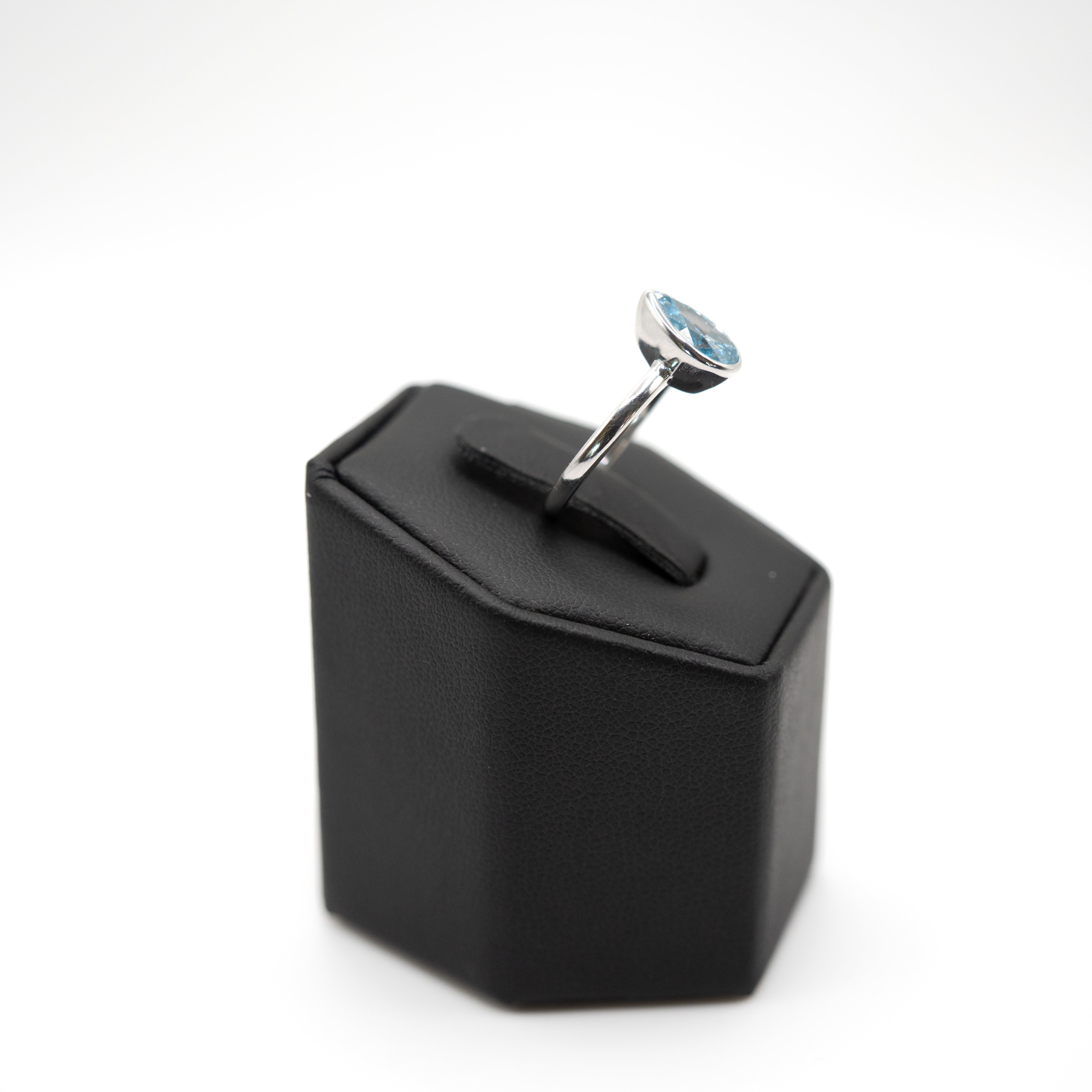 Aquamarine Pear Ring